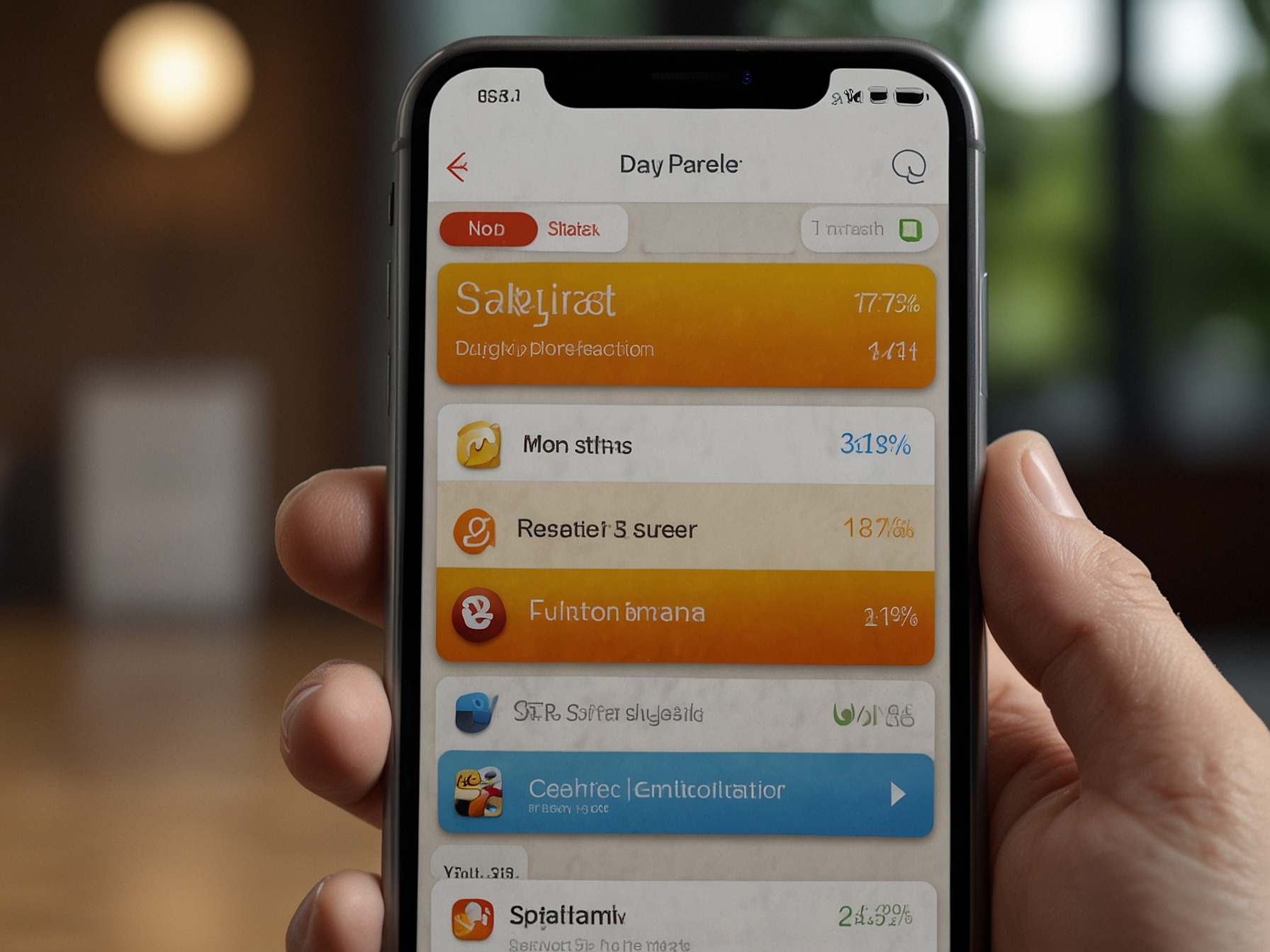 Mobile app features showcase