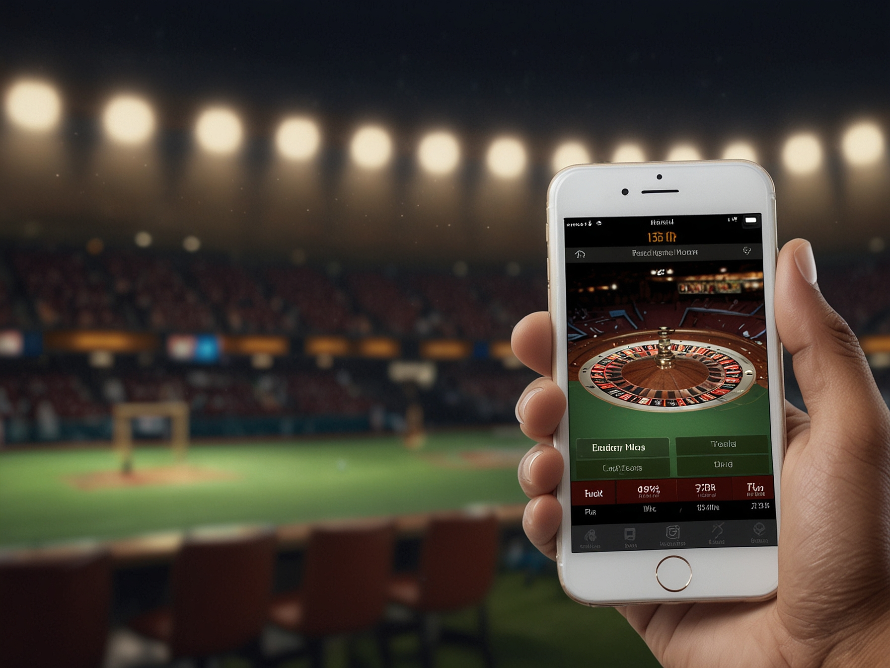Athlete celebrating with phone - Freaky Billion hero